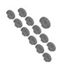 12pcs Arcade Button Cover 20.2mm 25.3mm Mechanical Push Button Cover