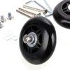 OwnMy 75 x 24mm Luggage Suitcase Replacement Wheels, Rubber Swivel