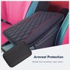 Universal Car Center Console Cushion Pad 19x31cm, Waterproof PU Leather