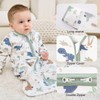 FIEMOL Baby Sleep Sack 0-6 Months, Long Sleeve Baby Wearable