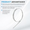 sourcing map Nichrome Flat Heater Wire 6.5ft(2m) x0.2mmx5mm High Temp