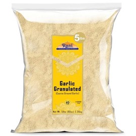 Rani Granulated Garlic 80oz Bulk All Natural Tan Friendly Kosher / 라니 과립 마늘 80온스 벌크 올 내추럴 텐 친화적 코셔