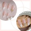 French Tip Press on Nails Almond Medium Artificial Acrylic Fingernails
