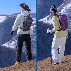 Kimwadalh Hiking Backpack 15L for Women Men Trekking Backpack Backpacks for Cycling Outdoor Small Sports Backpack for School, Travel, Cycling, Hiking, purple