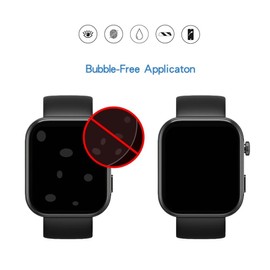 MIHENCE Screen Protector Compatible for TOZO S6 Smartwatch 1.85", PET HD Protective Film for S6 1.85'' Smartwatch (6 PCS)