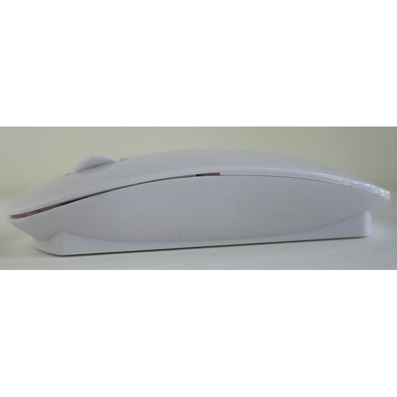 Unbranded/Generic Computer Mouse Wireless Scroll Wheel White, Red LED USB