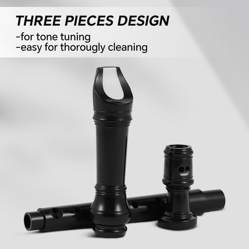 Soprano Recorder Instrument German Fingering 8 Hole Flute, Recorder Instrument