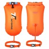 T6 2PCS Orange Swim Buoy Dry Bag Open Water Safety