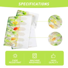 spar-home® Easter Table Runner - Decorative Easter Tablecloth Linen Look 33 x 183 cm Tablecloth as Easter Decoration Table Decoration (Green-Y0181B)