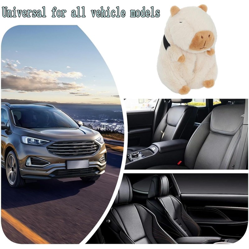 Yharnamite Car Tissue Holder, Capybara Plush Car Tissue Paper Holder,
