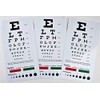 TAXXAN (3) Snellen Pocket Eye Chart in one Pack