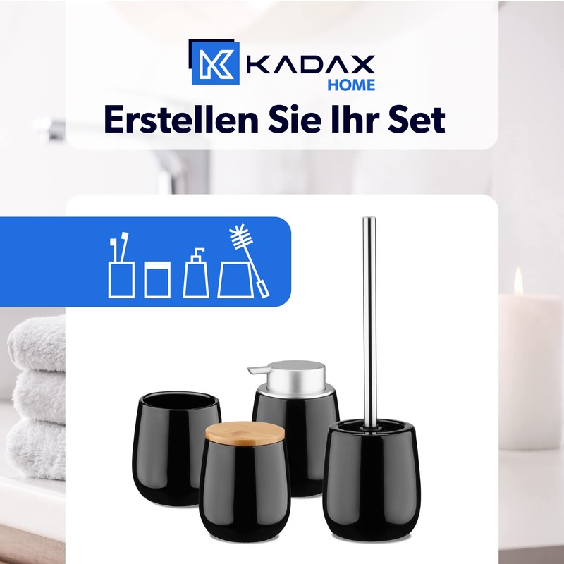 KADAX Cosmetics Tin, Ceramic Storage Tin, Cotton Wool Box with
