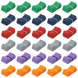 30 Pack Mixed Colour 8mm Fader/Slider Control Knobs For Audio Mixer