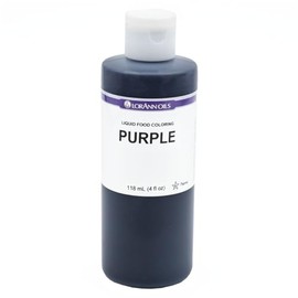 LorAnn Purple Liquid Food Coloring, 4 Ounce Bottle