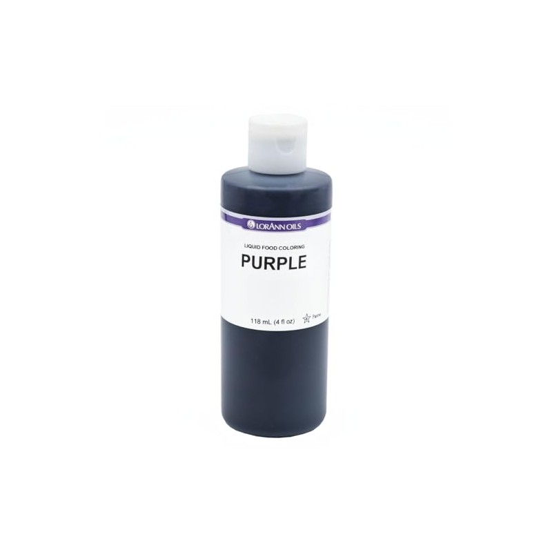 LorAnn Purple Liquid Food Coloring, 4 Ounce Bottle