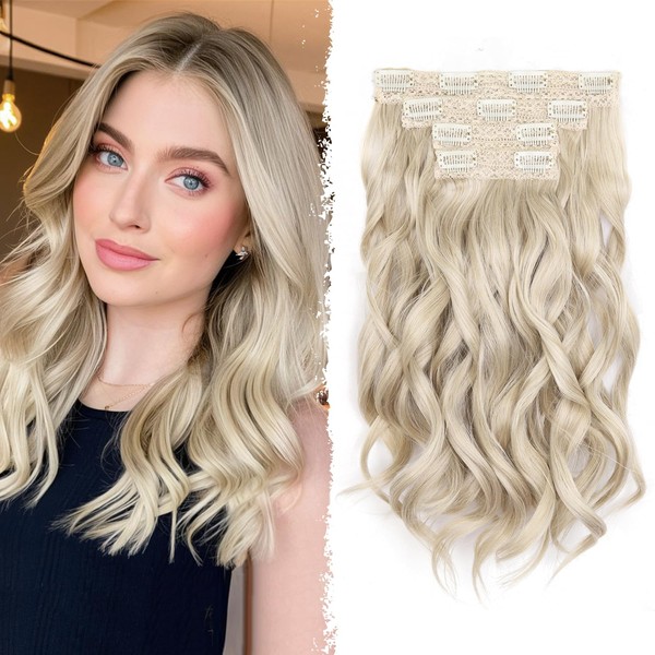 ZQIAN BEAUTY Extensiones De Cabello Rubio Ceniza - Extensiones De