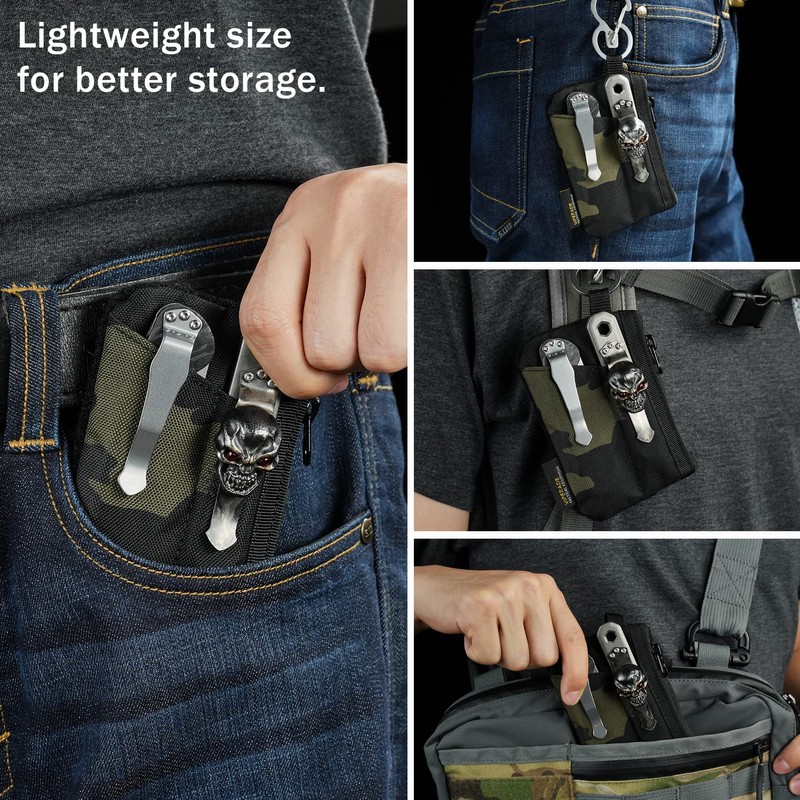 VIPERADE VE17 Small EDC Pouch, EDC Pocket Organizer with DIY
