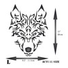 Wolf Stencil, 8.5 x 11 pulgadas, cabeza de lobo ártico