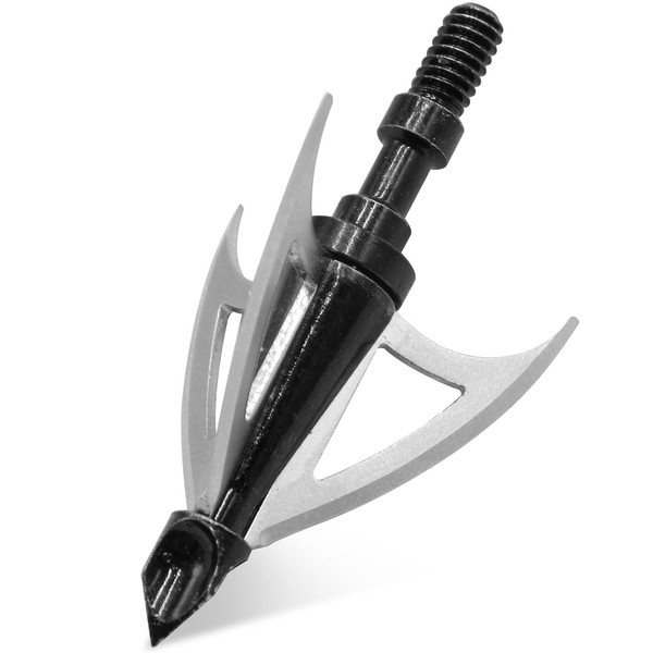 RUOERSISI 6/12 Pack 120 Grain Fixed Blade Arrow Broadhead Stainless