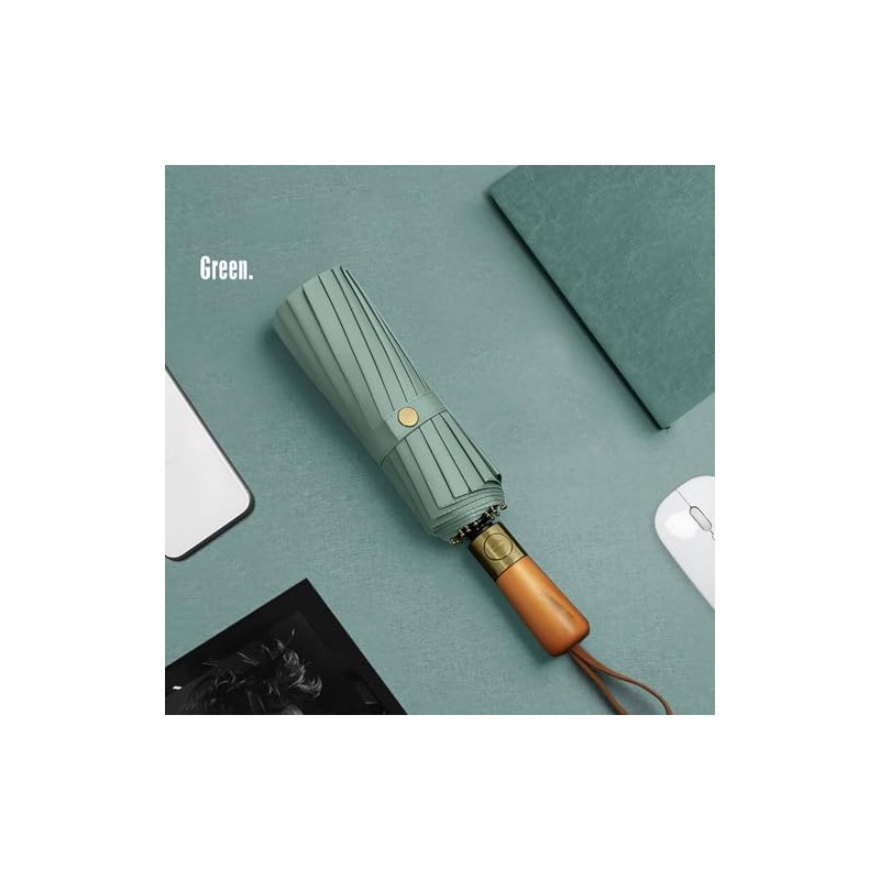 10 Ribs Folding Umbrellas Portable Windproof Waterproof Compact Umbrella with