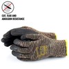 TS BGWLAC Winter Insulated Rubber Latex Coated Work Gloves, Crinkle