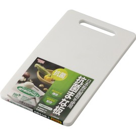 Squirrel Cutting Board, Antibacterial S, White, W 10.6 x D 6.3 x H 0.4 inches (27 x 16 x 1