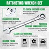 SK Ratcheting Wrench Set, Combination Wrench Set, 12-Piece, Metric 8