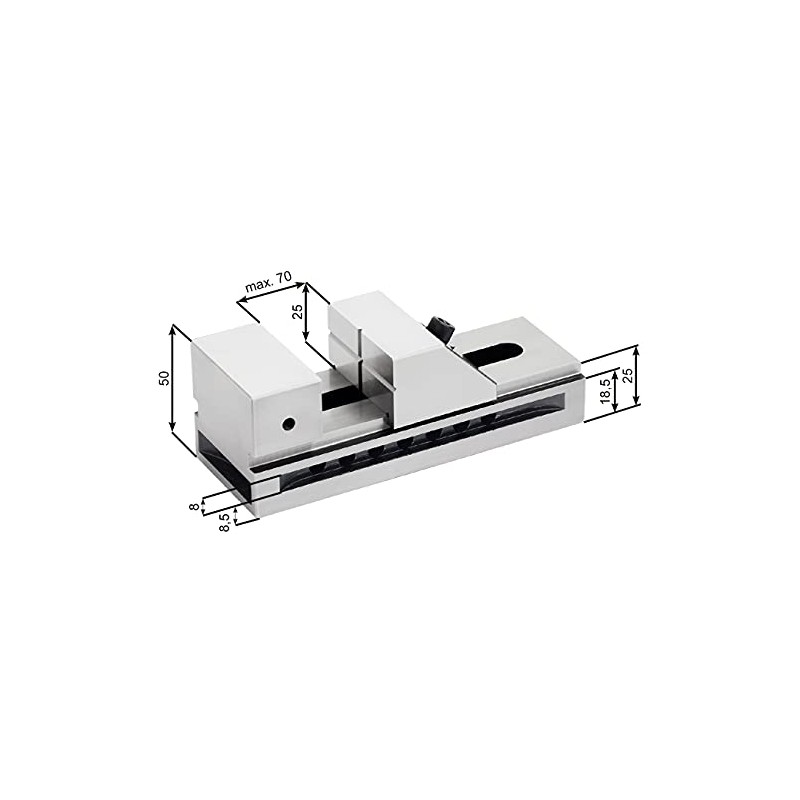Wabeco Low Pull Vice 50 mm Control Vice