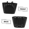 WOONEKY 1pc Detachable Plastic Bike Basket for Thickened Durable Storage