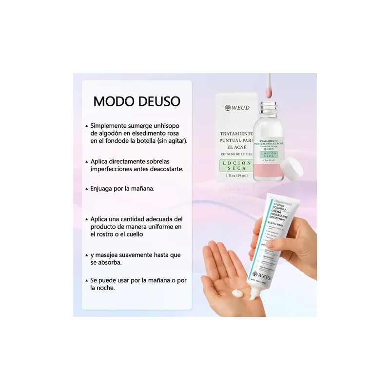 Antiacné Clean Sebum Care Loción Secante Crema Hidratante