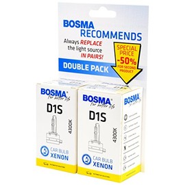 Bosma for better life 545120 Bosma Xenon Headlight Bulb D1S 4300K 85V 35W PK32d-2 Double Set