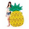 Pineapple Tube Swimming Ring Adult Inflatable Floating Bed Shell Pine LF605 Free Size/130CM Yellow 3ea