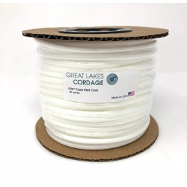 Great Lakes Cordage Upholstery Foam Welt Cord (Firm) 3/32" 4/32" 5/32" 6/32" 8/32" MADE IN USA - 6/32" (40 yards)