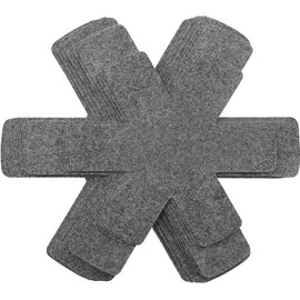 Pack of 12 Pan Protectors, Pan Protectors, Stacking Protection, Pot Protection, 3 Different Sizes, Felt Pan Protectors, Adjustable Non-Slip Thermal Insulation Mat, for Pans Pots Bowls Protection