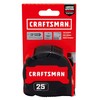 CRAFTSMAN 25-Ft Tape Measure with Fraction Marketing, Retractable, Manual-Locking Blade
