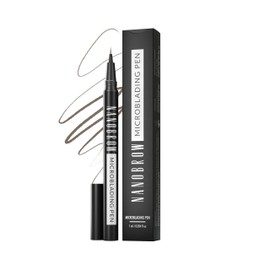 Precise Eyebrow Marker Nanobrow Microblading Pen - Emphasised, Dense and Filled Eyebrows, Ultra Thin Tip (Warm Blonde)