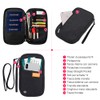 RFID Blocker Family Passport Wallet, Passport Document Organiser with Two