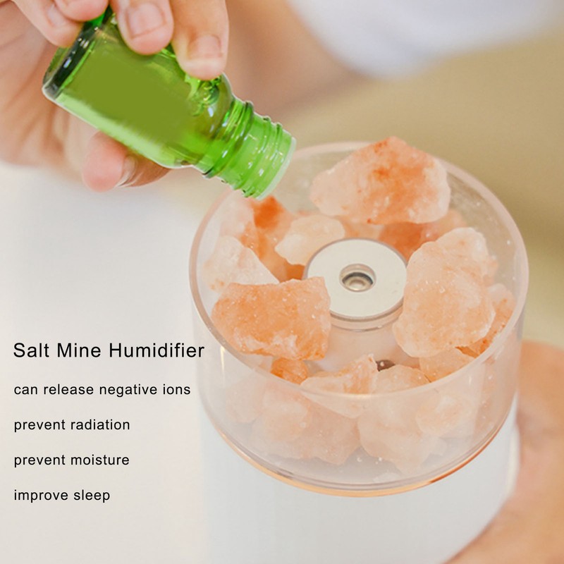 Salt Mine Humidifier Hydration Adjustable USB Charging Desktop Salt Mine