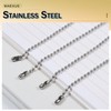 MAEXUS Ball Chain Keychain Parts 6m*2.4mm Stainless Steel Silver Chain