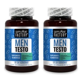 Men Testo 200 Cápsulas (2 Frascos), Testosterona Hombre