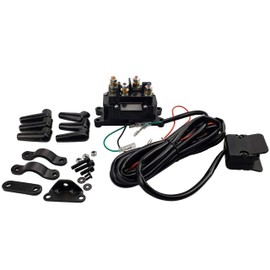 APIELE 12V 250A Winch Solenoid Relay Kit & Winch Rocker Thumb Switch Assy for 2000lbs-5000lbs ATV UTV 4X4 Truck Boat