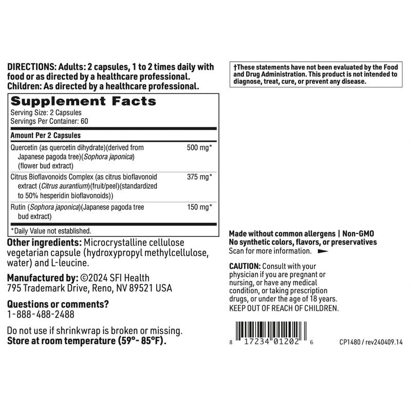 Klaire Labs SFI Health Bioflavonoid Complex - Immune, Cardiovascular &