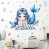 ANHUIB Mermaid Wall Sticker Decoration