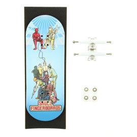 Skull Fingerboards® End Game 34mm Pro Complete Professional Wooden Fingerboard Mini Skateboard 5 PLY with CNC Bearing Wheels