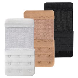 Tamlien Bra Extender 3 Hook,Stretchy Soft and Comfortable Bra Strap Extender