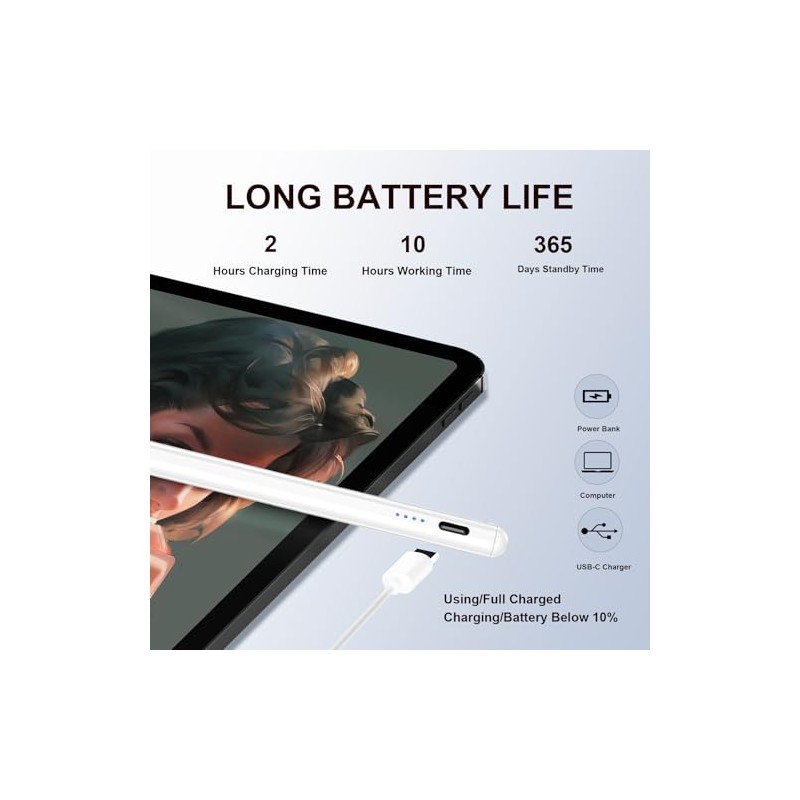2 Pieces AMZ Fire Max 11 Pen Tablet Stylus Pen