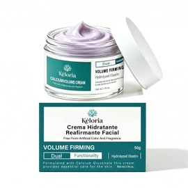 Crema Hidratante Facial Reafirmante con Calcio y Colágeno - con Hidratante Antiedad, Ceramide & Hyaluronic Acid for Elasticity, Borra Marcas de Acné, Apto para Pieles Grasas, Secas y Sensibles 50g
