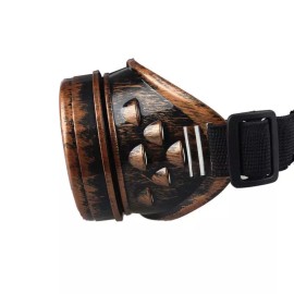 Unbranded Steampunk Antique Copper Color Motorcycle Flying Goggles Vintage Pilot Biker