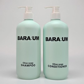 Baraum Olive Soap Shampoo Rinse Set Scented oily shampoo youth adolescent scalp scalp odor removal one kill!- Shampoo 1+1 / 바라움 올리브 솝 샴푸 린스 세트 향기좋은 지성샴푸 청소년 사춘기 두피 정수리 냄새 제거 원킬! - 샴푸 1+1