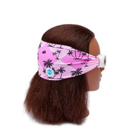 Splash Place Swim Goggles with Fabric Strap - MALIBU | Fun, Fashionable, Comfortable - Adult & Kids Swim Goggles - Won't Pull Your Hair - High Visibility Anti-Fog Lenses